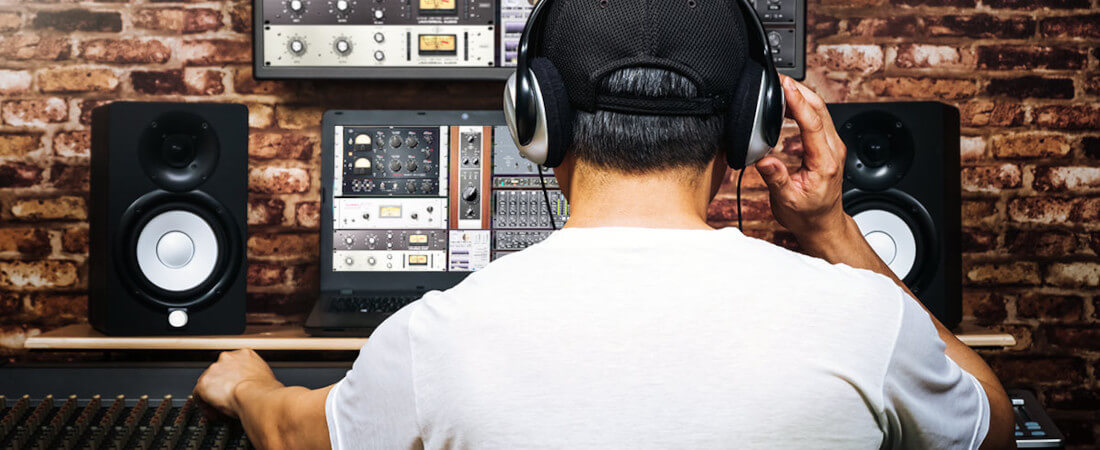 mixing in key in studio